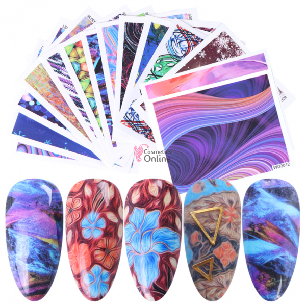 Stickere cu Apa model STC28 Full Wraps Color, set de 6 folii